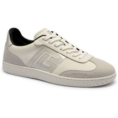 Balmain Skórzane sneakersy szary 43 Balmain Skórzane sneakersy szary 43