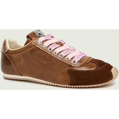 Kurt Geiger Skórzane sneakersy ISLINGTON zamsz brązowy 39 Kurt Geiger Skórzane sneakersy ISLINGTON zamsz brązowy 39