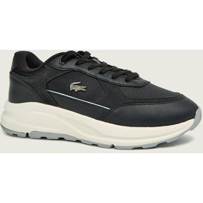 Lacoste Sneakersy Run Set z dodatkiem skóry zamsz czarny 40 Lacoste Sneakersy Run Set z dodatkiem skóry zamsz czarny 40