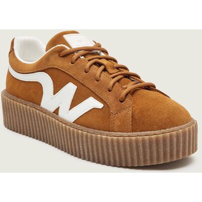 Weekend MaxMara Sneakersy WKAAGILE zamsz brązowy 39 Weekend MaxMara Sneakersy WKAAGILE zamsz brązowy 39