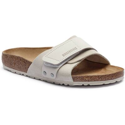 Birkenstock Klapki Oita narrow fit zamsz biały 36 Birkenstock Klapki Oita narrow fit zamsz biały 36