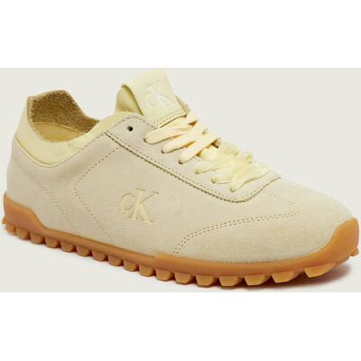 Calvin Klein Sneakersy zamsz żółty 37 Calvin Klein Sneakersy zamsz żółty 37