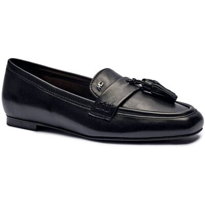 Marc Cain Skórzane mokasyny czarny 38 Marc Cain Skórzane mokasyny czarny 38