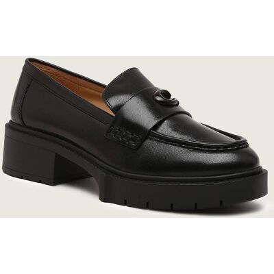 Coach Skórzane loafersy LEAH czarny 36 Coach Skórzane loafersy LEAH czarny 36