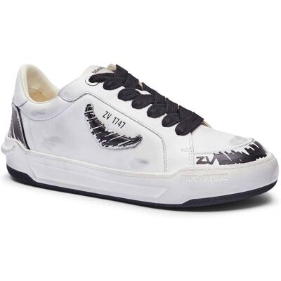 Zadig&Voltaire; Skórzane sneakersy FLY WINGS biały 37 Zadig&Voltaire; Skórzane sneakersy FLY WINGS biały 37