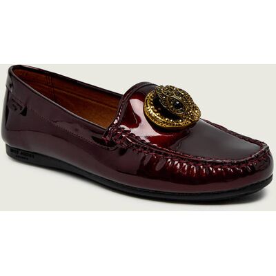 Kurt Geiger Skórzane mokasyny 225-CHELSEA bordowy 38 Kurt Geiger Skórzane mokasyny 225-CHELSEA bordowy 38