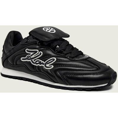 Karl Lagerfeld Skórzane sneakersy VENUS Volley czarny 36 Karl Lagerfeld Skórzane sneakersy VENUS Volley czarny 36
