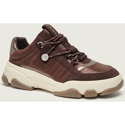 Pinko Skórzane sneakersy Athena 01 brązowy 37 Pinko Skórzane sneakersy Athena 01 brązowy 37
