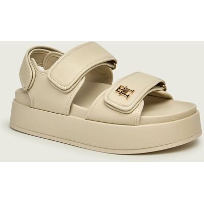 Tommy Hilfiger Skórzane sandały beżowy 37 Tommy Hilfiger Skórzane sandały beżowy 37