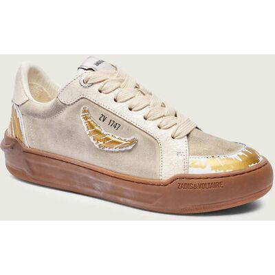Zadig&Voltaire; Sneakersy FLY WINGS zamsz szary 39 Zadig&Voltaire; Sneakersy FLY WINGS zamsz szary 39