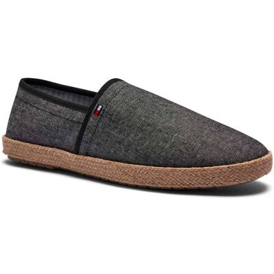 Tommy Hilfiger Lniane espadryle CHAMBRAY szary 41 Tommy Hilfiger Lniane espadryle CHAMBRAY szary 41