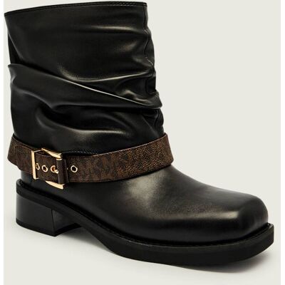 Michael Kors Skórzane botki COLBY czarny 37 Michael Kors Skórzane botki COLBY czarny 37