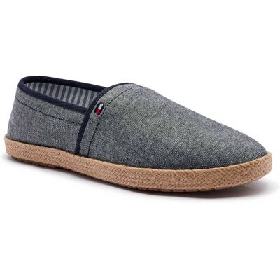 Tommy Hilfiger Lniane espadryle CHAMBRAY granatowy 40 Tommy Hilfiger Lniane espadryle CHAMBRAY granatowy 40