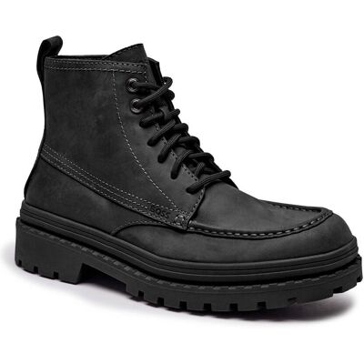 Boss BLACK Skórzane buty wysokie Nebular czarny 41 Boss BLACK Skórzane buty wysokie Nebular czarny 41