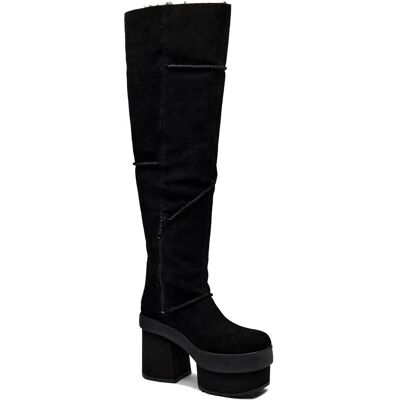 UGG Kozaki na słupku zamsz czarny 36 UGG Kozaki na słupku zamsz czarny 36