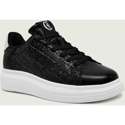 Just Cavalli Skórzane sneakersy DIS. 4 zamsz czarny 42 Just Cavalli Skórzane sneakersy DIS. 4 zamsz czarny 42