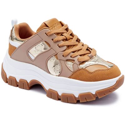 Guess Sneakersy Brayjen2 brązowy 37 Guess Sneakersy Brayjen2 brązowy 37