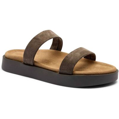 INUIKII Klapki STRAPPY zamsz szary 37 INUIKII Klapki STRAPPY zamsz szary 37