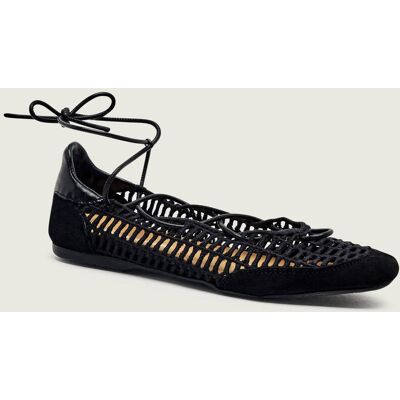 Patrizia Pepe Baleriny zamsz czarny 39 Patrizia Pepe Baleriny zamsz czarny 39
