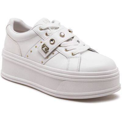 Liu Jo Skórzane sneakersy SELMA 05 biały 40 Liu Jo Skórzane sneakersy SELMA 05 biały 40