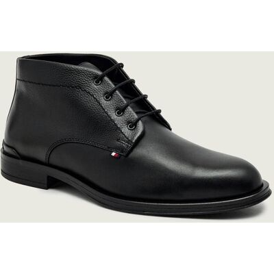 Tommy Hilfiger Skórzane buty wysokie czarny 42 Tommy Hilfiger Skórzane buty wysokie czarny 42