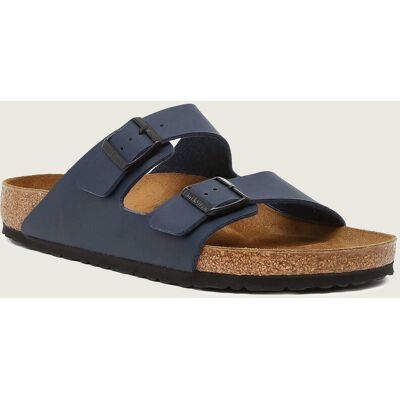 Birkenstock Klapki Arizona BF z dodatkiem skóry regular fit granatowy 41 Birkenstock Klapki Arizona BF z dodatkiem skóry regular fit granatowy 41