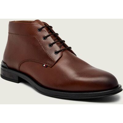 Tommy Hilfiger Skórzane buty wysokie brązowy 46 Tommy Hilfiger Skórzane buty wysokie brązowy 46