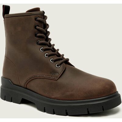 HUGO Skórzane buty wysokie Ryan_halb_pp brązowy 42 HUGO Skórzane buty wysokie Ryan_halb_pp brązowy 42