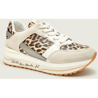 Liu Jo Sneakersy MAXI WONDER 91 - SNEAKER zamsz beżowy 37 Liu Jo Sneakersy MAXI WONDER 91 - SNEAKER zamsz beżowy 37