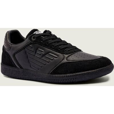 EA7 Skórzane sneakersy czarny 44 EA7 Skórzane sneakersy czarny 44