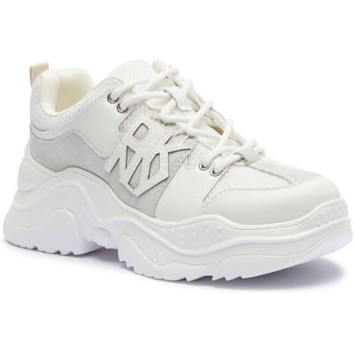 DKNY Skórzane sneakersy ODELLA biały 39 DKNY Skórzane sneakersy ODELLA biały 39