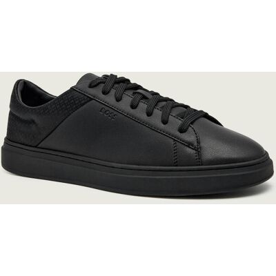 Boss BLACK Skórzane sneakersy Kieran_Tenn_altnymns czarny 43 Boss BLACK Skórzane sneakersy Kieran_Tenn_altnymns czarny 43