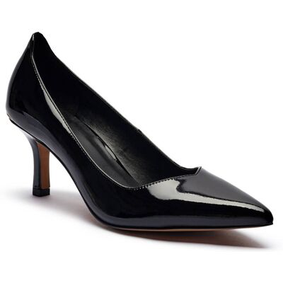 DKNY Skórzane szpilki IVANIE czarny 36 DKNY Skórzane szpilki IVANIE czarny 36