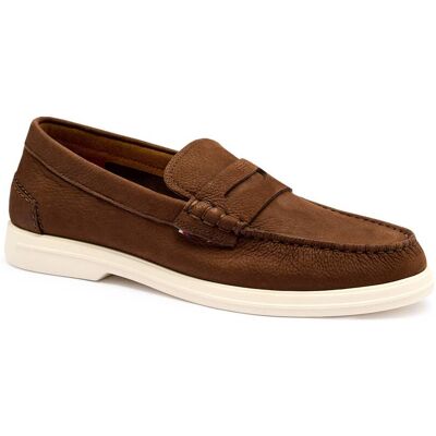 Tommy Hilfiger Skórzane loafersy brązowy 42 Tommy Hilfiger Skórzane loafersy brązowy 42