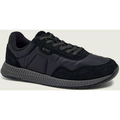 Boss BLACK Sneakersy Titanium_Runn_sdnypa zamsz czarny 42 Boss BLACK Sneakersy Titanium_Runn_sdnypa zamsz czarny 42