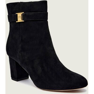 Polo Ralph Lauren LAUREN RALPH LAUREN Botki na słupku KELLIE zamsz czarny 38 Polo Ralph Lauren LAUREN RALPH LAUREN Botki na słupku KELLIE zamsz czarny 38