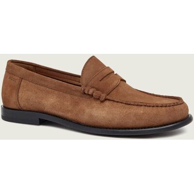 Boss BLACK Loafersy Tevan_Mocc_sd zamsz brązowy 40 Boss BLACK Loafersy Tevan_Mocc_sd zamsz brązowy 40
