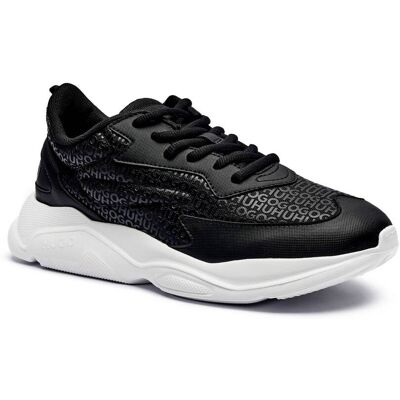 HUGO Sneakersy Leon_runn_mono czarny 43 HUGO Sneakersy Leon_runn_mono czarny 43