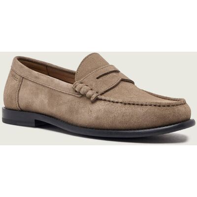 Boss BLACK Loafersy Tevan_Mocc_sd zamsz beżowy 41 Boss BLACK Loafersy Tevan_Mocc_sd zamsz beżowy 41