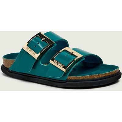 Birkenstock Skórzane klapki Arizona DB LENA narrow fit turkusowy 39 Birkenstock Skórzane klapki Arizona DB LENA narrow fit turkusowy 39