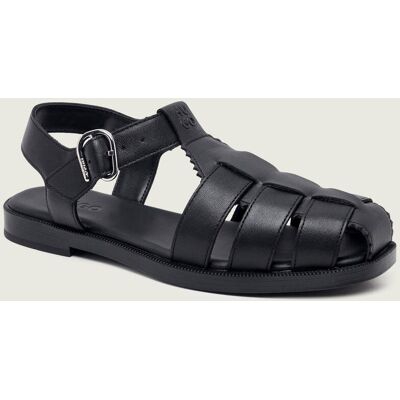 HUGO Skórzane sandały Liora_Sandal_clt czarny 39 HUGO Skórzane sandały Liora_Sandal_clt czarny 39