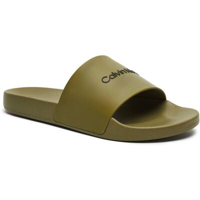 Calvin Klein Klapki khaki 40 Calvin Klein Klapki khaki 40
