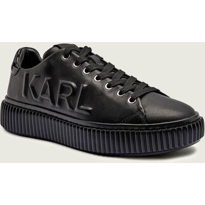 Karl Lagerfeld Skórzane sneakersy KAPRIKA czarny 40 Karl Lagerfeld Skórzane sneakersy KAPRIKA czarny 40