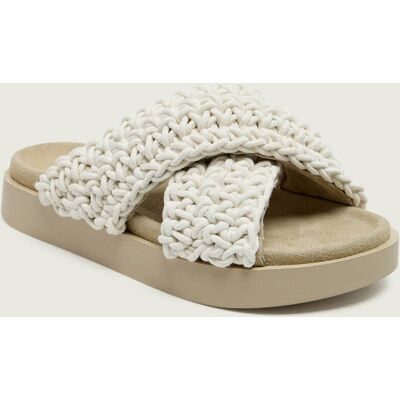INUIKII Klapki WOVEN zamsz biały 38 INUIKII Klapki WOVEN zamsz biały 38