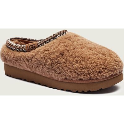 UGG Skórzane mule TASMAN MAXI CURLY z dodatkiem wełny camel 36 UGG Skórzane mule TASMAN MAXI CURLY z dodatkiem wełny camel 36