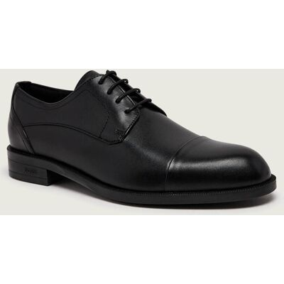 Boss BLACK Skórzane derby Tayil_Derb_buct czarny 44 Boss BLACK Skórzane derby Tayil_Derb_buct czarny 44