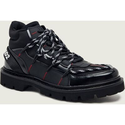 Dsquared2 Skórzane trapery czarny 42 Dsquared2 Skórzane trapery czarny 42
