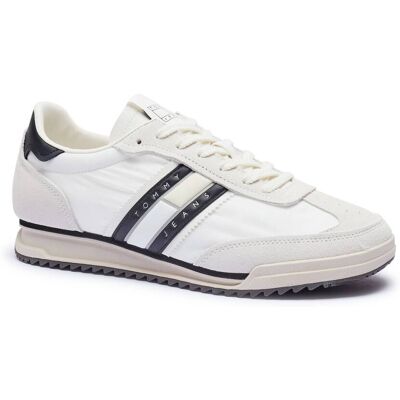 Tommy Jeans Sneakersy z dodatkiem skóry beżowy 44 Tommy Jeans Sneakersy z dodatkiem skóry beżowy 44
