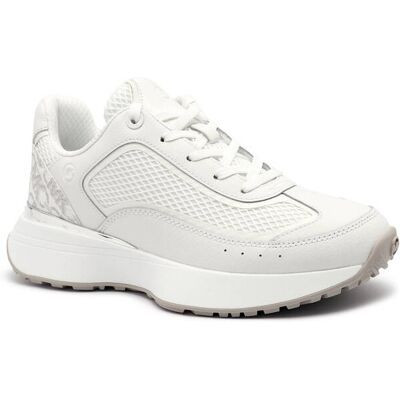 Michael Kors Sneakersy ARI TRAINER z dodatkiem skóry biały 41 Michael Kors Sneakersy ARI TRAINER z dodatkiem skóry biały 41
