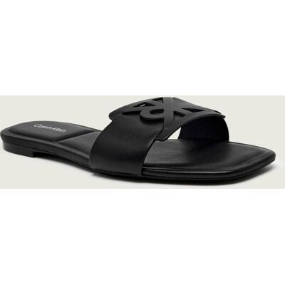 Calvin Klein Skórzane klapki czarny 37 Calvin Klein Skórzane klapki czarny 37